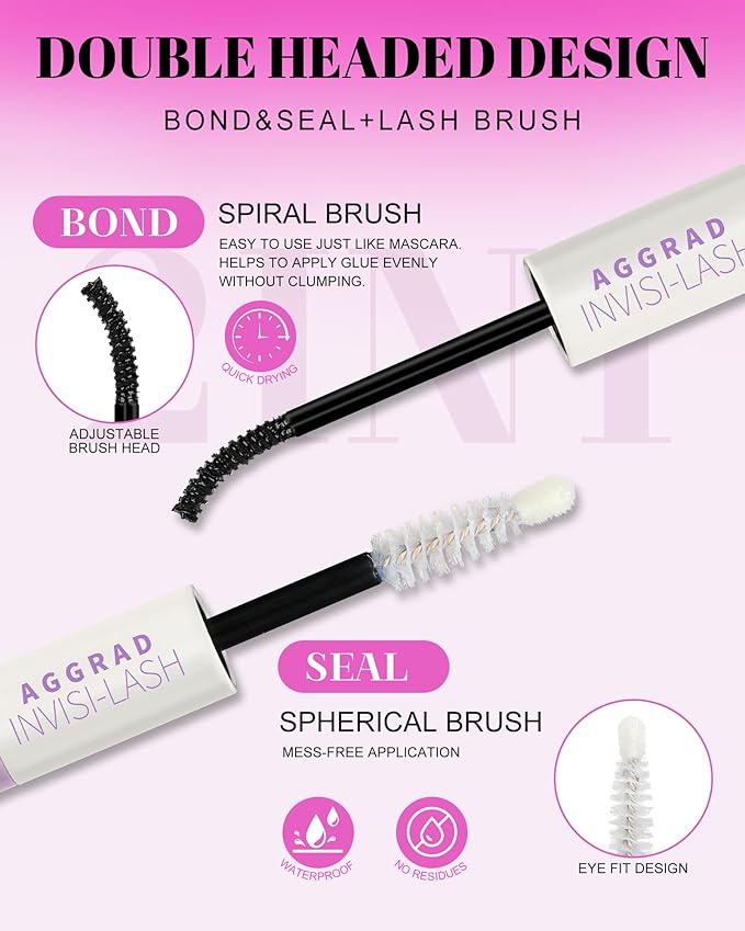 Energy Lash Clusters Kit 8-18mm Fluffy Volume Eyelashes Cluster Extension Kit D Curl Individual DIY False Lash Extension Kit with Lash Bond and Seal, Thin Invisible Black Lash Band