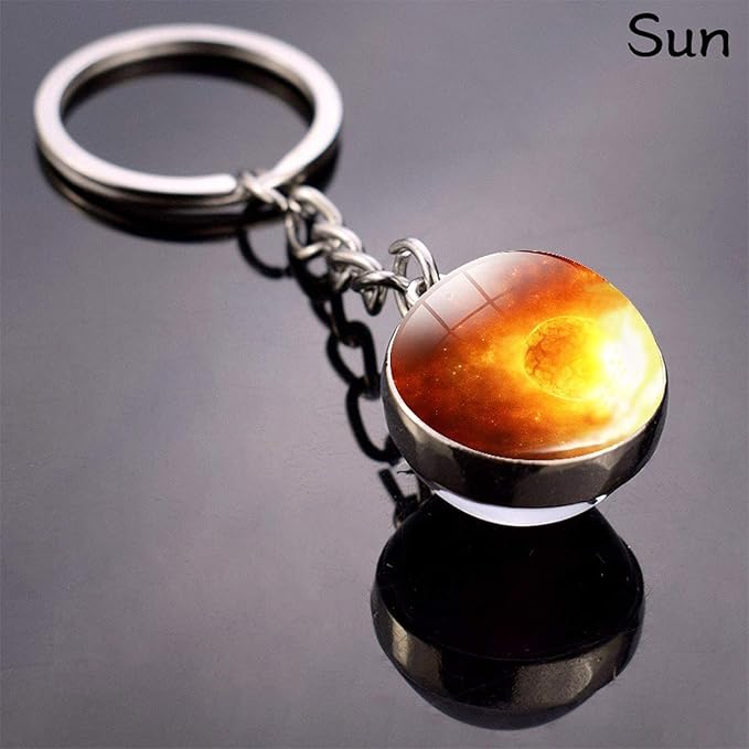 JWPavilion Solar System Planet keychain Accessories Pendant Glow In The Dark