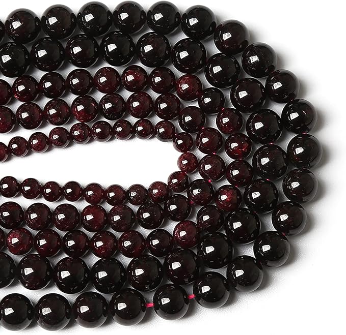 4MM 86PCS Natural Garnet Gemstone Loose Beads for Jewelry Making DIY Bracelet Crystal 1 Strand