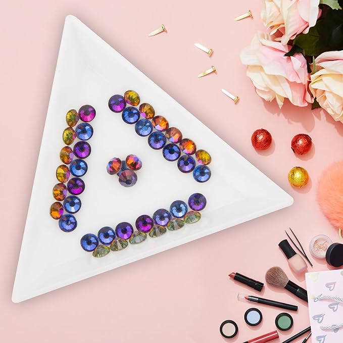 Jollin Glue Fix Crystal Flatback Rhinestones Glass Diamantes Gems for Crafting Nail Art Crafts Decorations Clothes Shoes 2.8mm (ss10 2880pcs, Blue Blaze)