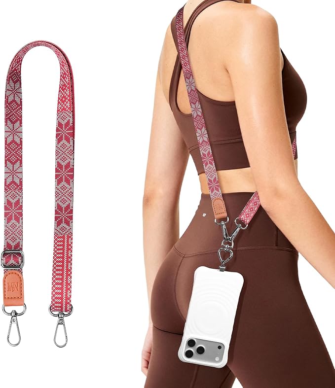 iWALK Colorful Phone Lanyard - Adjustable Anti-Lost/Thief/Drop Crossbody Strap, Compatible with iPhone & Android