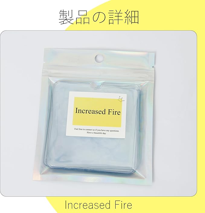 5pcs 2.95in×2.95in Acrylic Keychain Bags Clear Plastic Clear PVC Transparent Scratch Prevention