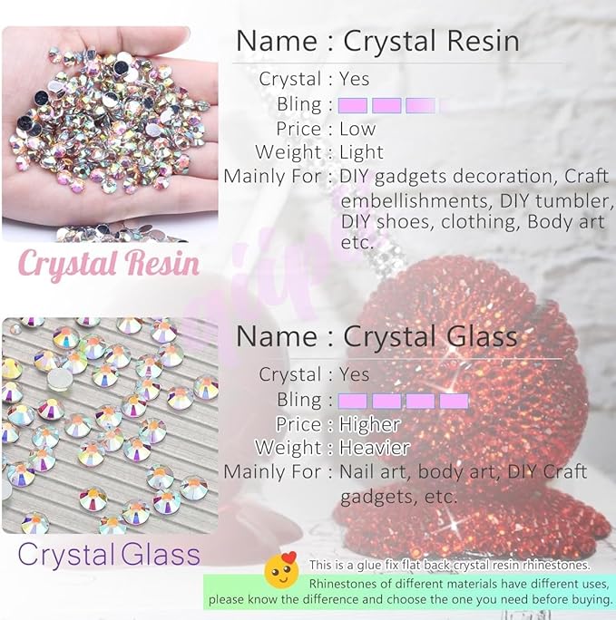 Light Purple Crystal Resin Rhinestones w B7000 Jewelry Glue for Bedazzling Crafting Flatback Stones 3mm 4mm 5mm 6mm Diamonds Crystals Gems Charms Supplies for Nails Face Makeup Tumblers Crafts