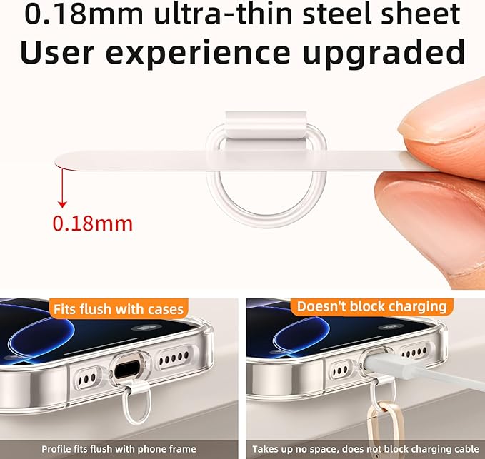 Phone Lanyard Crossbody & Neck, Adjustable Wide Strap with Anti-Loss Lock for iPhone Samsung - Universal Hands Free