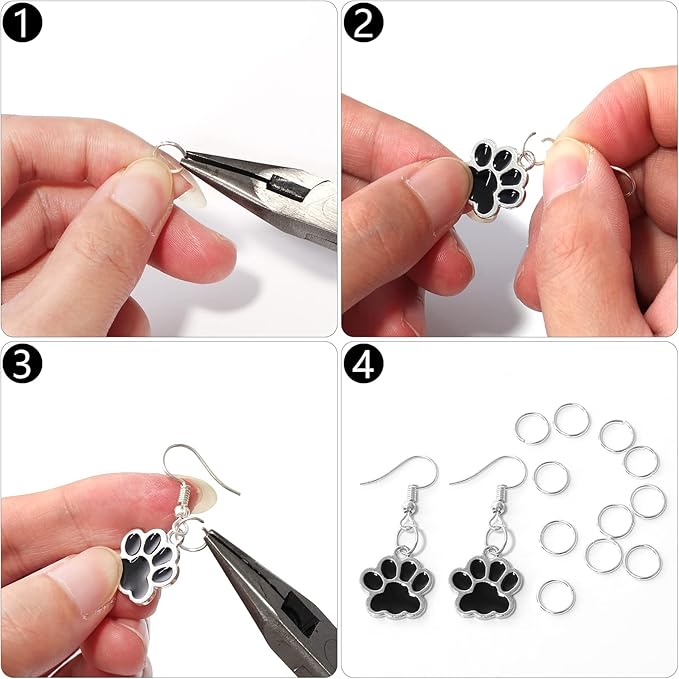 1000 Pcs 3mm Open Jump Rings Silver Plated Jump Rings for Jewelry Making Iron Made Single Ring Bulk for DIY Craft Earring Necklace Bracelet Pendant Choker Jewelry Making Findings