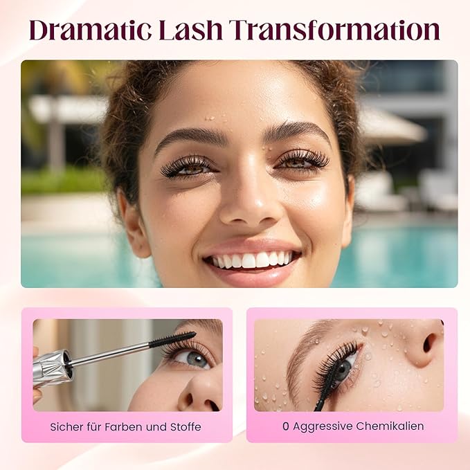 Eyelash Primer, Tubular Eyelash Primer, 2026 New Steel Tube Mascara Primers, Volumizing Mascara for Daily Makeup, Metal Wand Mascara Black for Women(2)