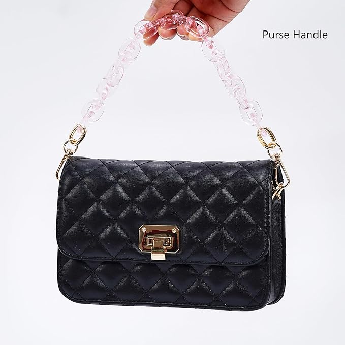 Cute Acrylic Purse Strap Bag Chain Handle Replacement Handbag Crossbody Shoulder Strap Accessory