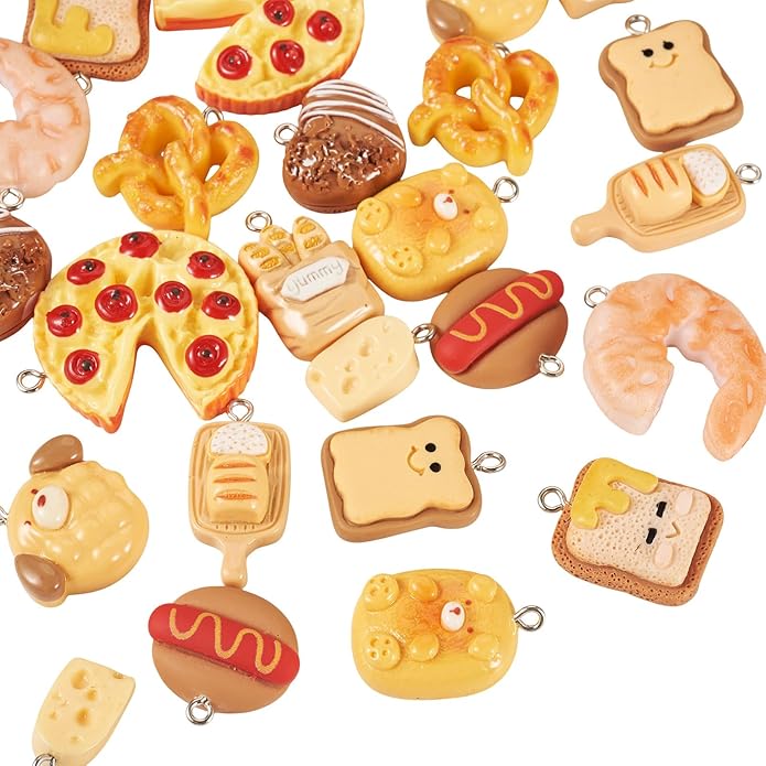 Craftdady Resin Plastic Miniature Food Snack Pendants Charms Ice Drink Juice Pendants Cute Bottle Fruit Keychain Charms Hang Ornament for DIY Craft Earring Bracelet Necklace Jewelry Making