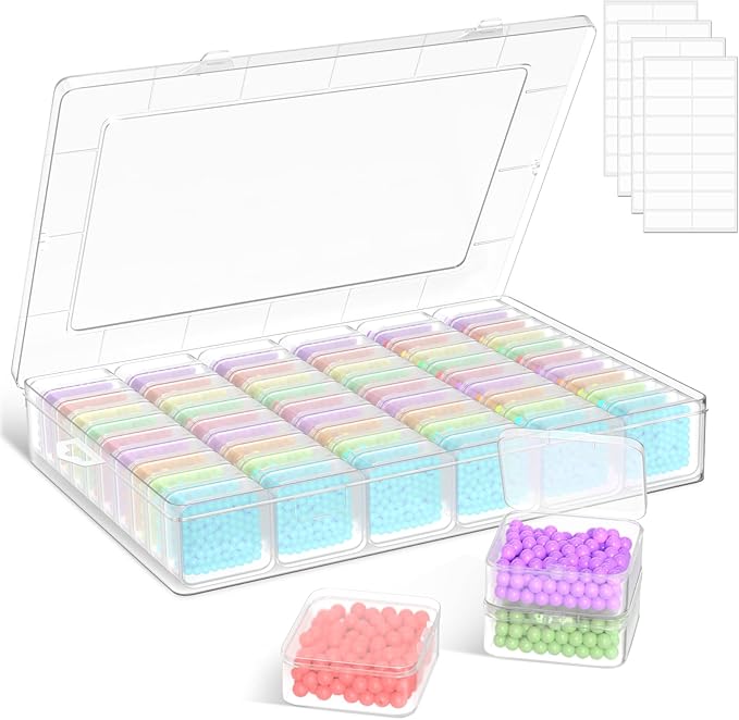 Bead Organizer, 183PCS Small Plastic Bead Organizers and Storage Boxes for Bracelet Making