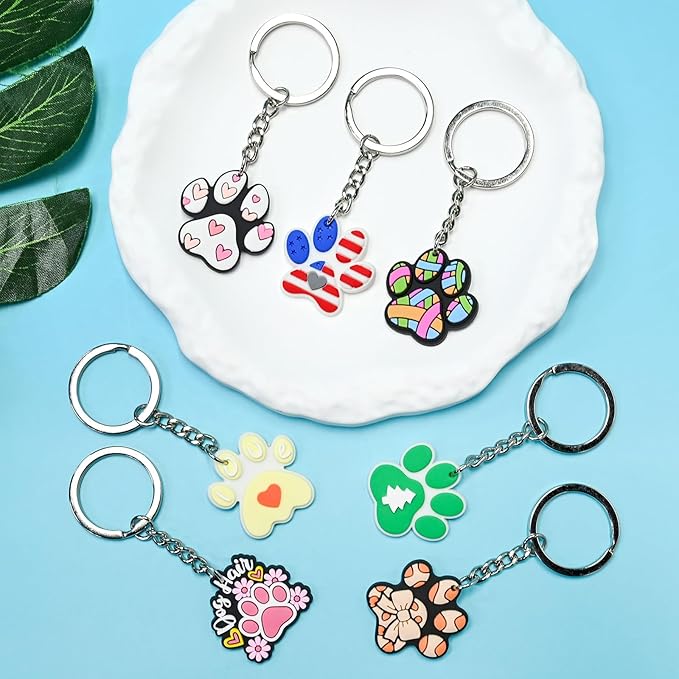 Keychains Bulk DIY Cute Keychain Charms Backpack Charms for Girls Backpack Keychains PVC Key Ring Party gifts
