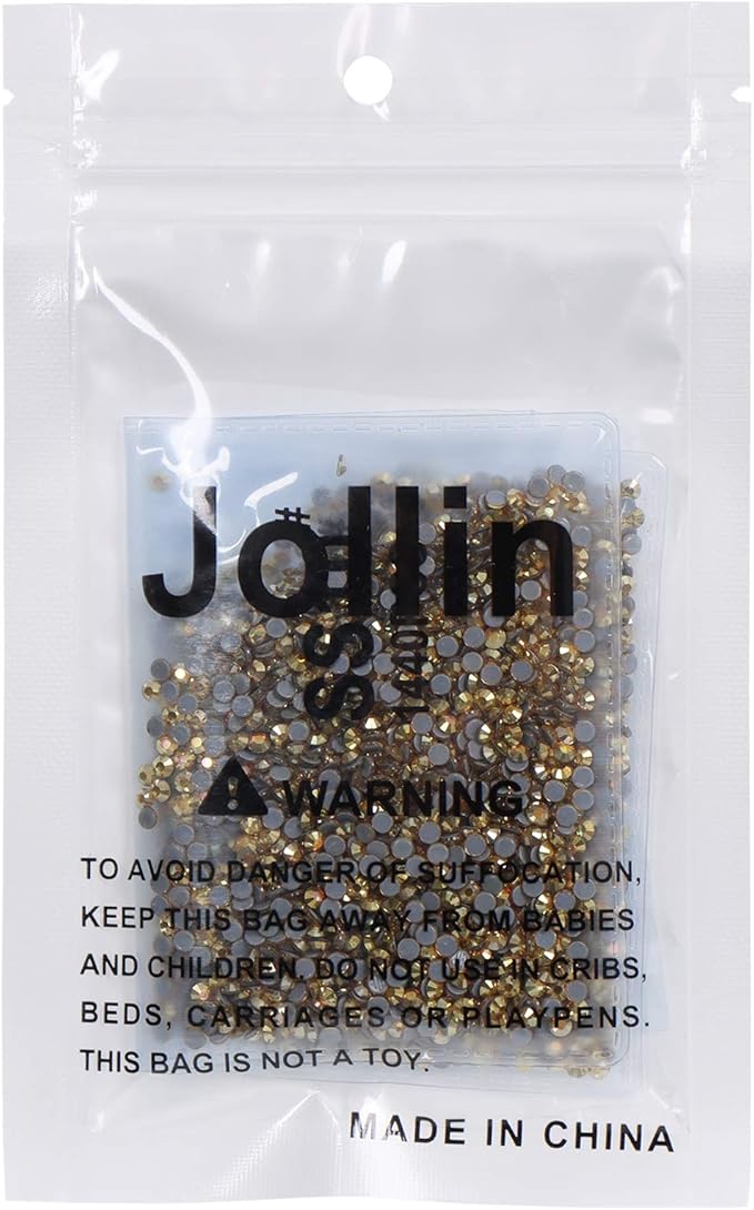 Hot Fix Crystal Flatback Rhinestones Glass Diamantes Gems 2.8mm(10ss 2880pcs, Metallic Sunshine)