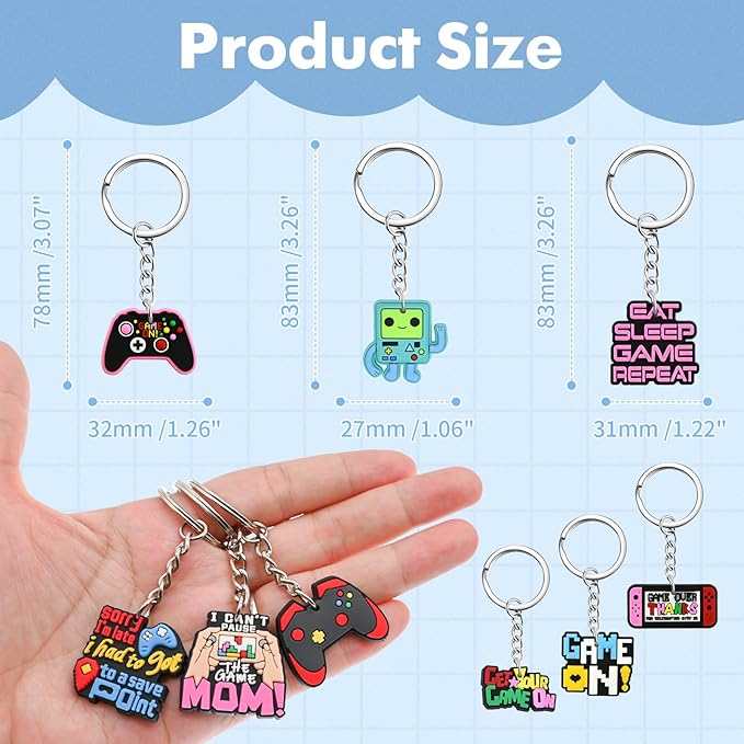 Keychains Bulk DIY Cute Keychain Charms Backpack Charms for Girls Backpack Keychains PVC Key Ring Party gifts
