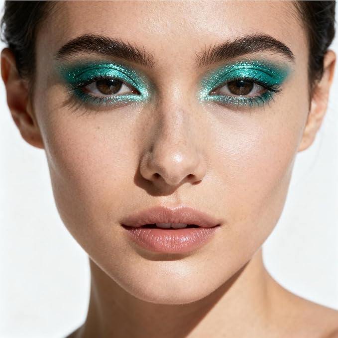 Waterproof Instant Set Shimmer Cream Eyeshadow Stick, Creamy Texture, Long-Lasting, Glitter Boosted, Perfect for Beginners & Models(24#)