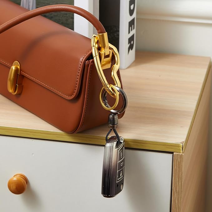 Cute Y2K Carabiner Keychain Clips Irregular Cool Multi-Use Large Heavy Duty Carabiner Hook Key Ring Outdoor Accessories Buckle