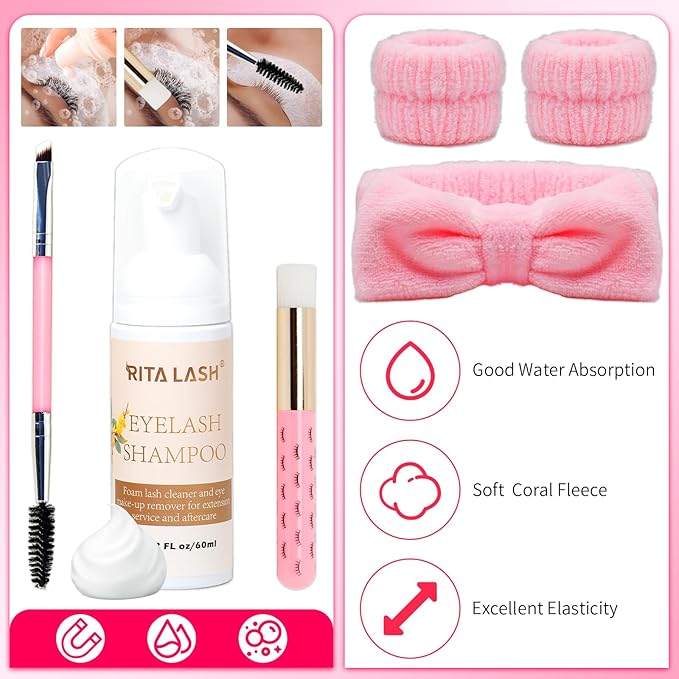 Lash Clusters Kit Eyelash Clusters Kit Cluster Eyelash Extensions Large Pack Lashes Clusters Lash Extension Kit Pestañas Postizas Naturales+Lash Bond&Seal,Remover,Tweezers,Cleanser,Tools(Lash Kit-10)