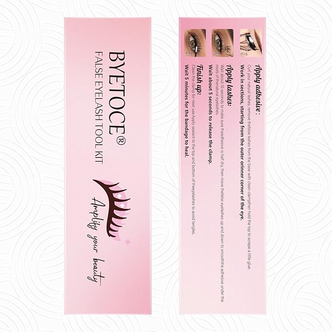 Lash Cluster Glue Bond and Seal Kit with Lash Glue Remover and Tweezers for Lash Extension Clusters Fast Removal, Portable Eyelash Brush for Eyelash Extension Beginners