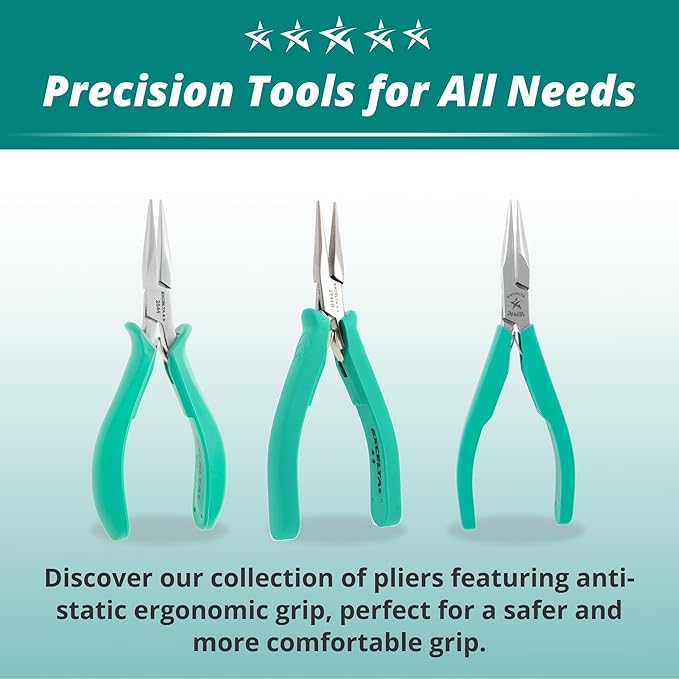 Chain Nose Plier, 5-3/4 in., Serrated