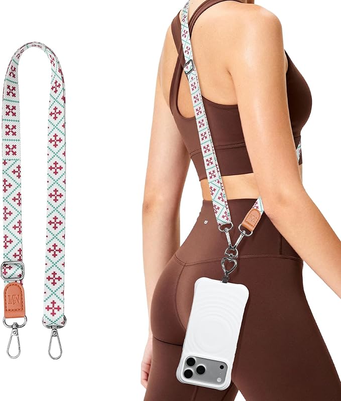 iWALK Colorful Phone Lanyard - Adjustable Anti-Lost/Thief/Drop Crossbody Strap, Compatible with iPhone & Android