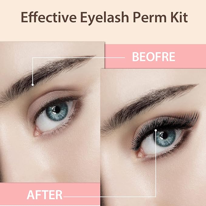 ICONSIGN 2025 Upgraded Lash Lift Kit, Professional Semi-Permanent Curling Eyelash Perm Kit Suitable for Salon & Home Use