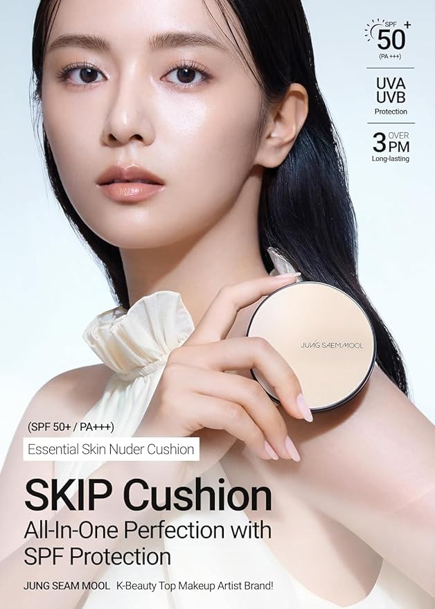 JUNG SAEM MOOL [ SPF ] Essential Skin Nuder Cushion (21 Medium) | Refill Not Included (0.49 Fl Oz) | SPF50 Broad Spectrum | Natural Finish | Makeup Artist Brand
