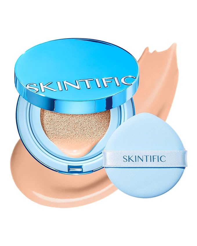 Velvet Matte Cushion Foundation Blue #03 Petal| Full Coverage,12H Oil Control,Ideal for Oily & Combination Skin,Waterproof,Long-Lasting, Lightweight, Hydrating,Transfer-Proof