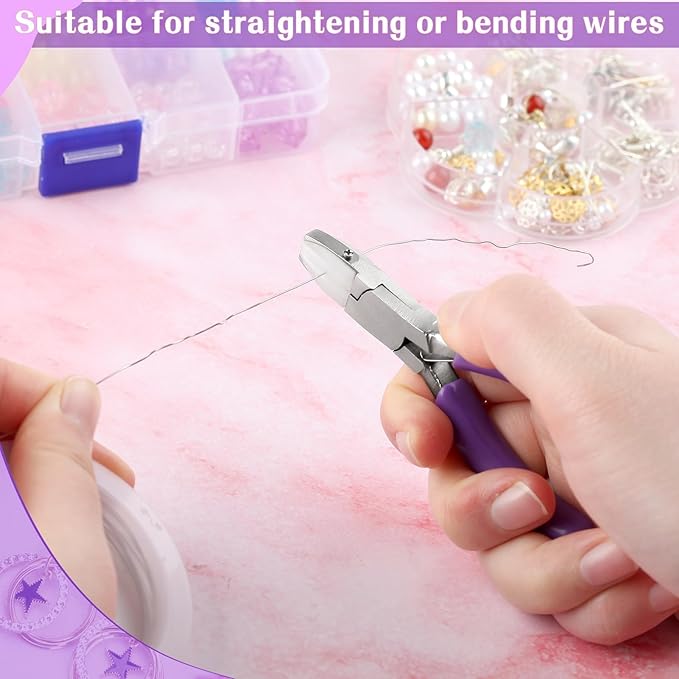 SPEEDWOX Nylon Jaw Pliers - Double Flat Jaw Pliers for Jewelry Making