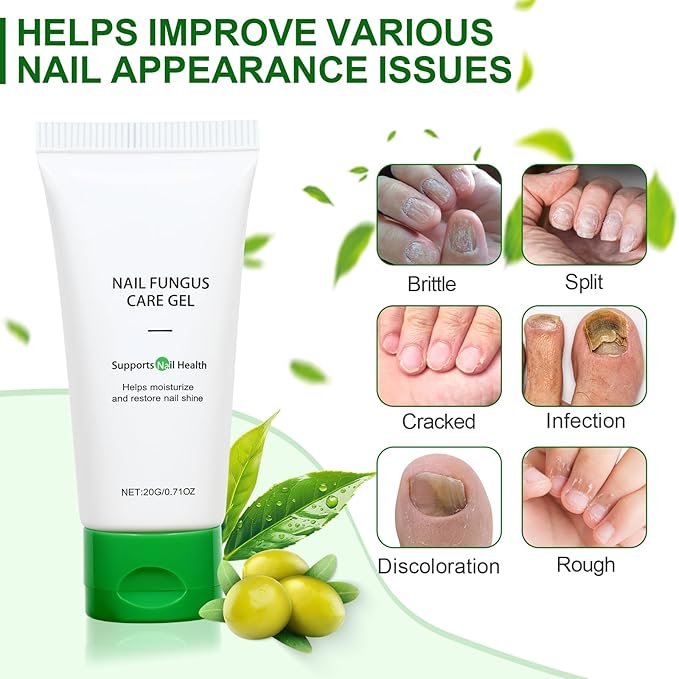 Natural Nail Repair Care Gel,Nail Growth Repair Cream, Multi-Purpose Nail Repair Treatment Gel for Feet