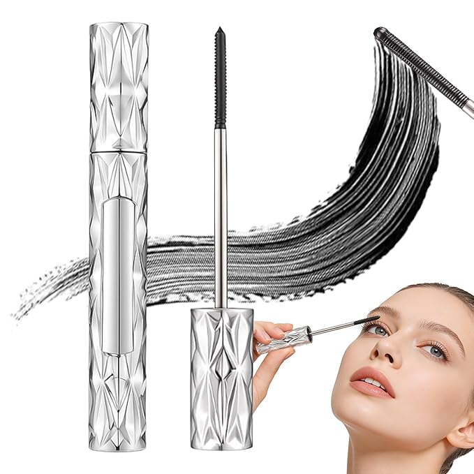 Eyelash Primer, Tubular Eyelash Primer, 2026 New Steel Tube Mascara Primers, Volumizing Mascara for Daily Makeup, Metal Wand Mascara Black for Women(1)
