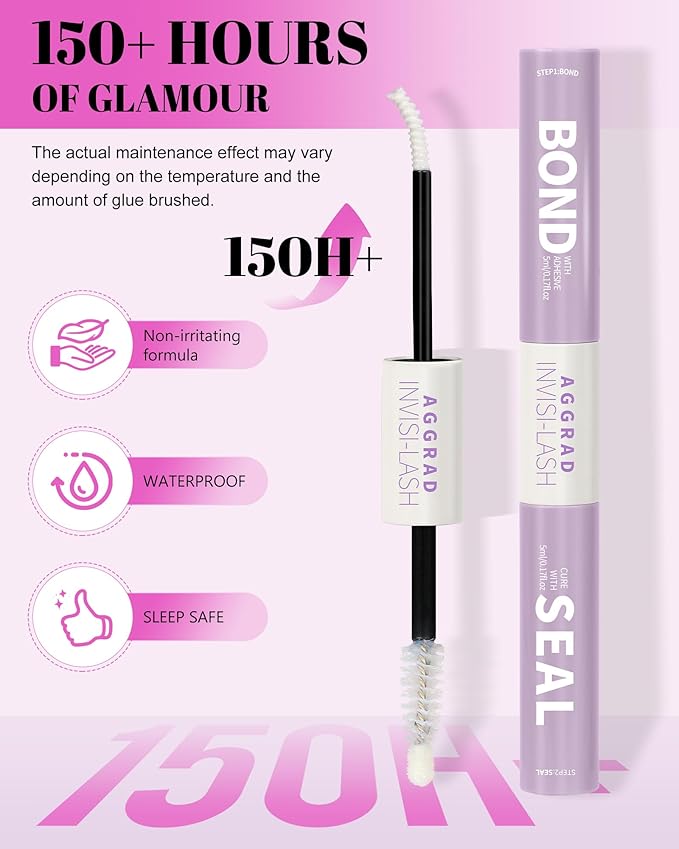 Aphrodite Lash Clusters Kit Wispy Natural 8-18mm Eyelashes Cluster Extension Kit C Curl Spiky Lashes Individual DIY False Lash Extension Kit with Lash Bond and Seal, Thin Invisible Lash Band