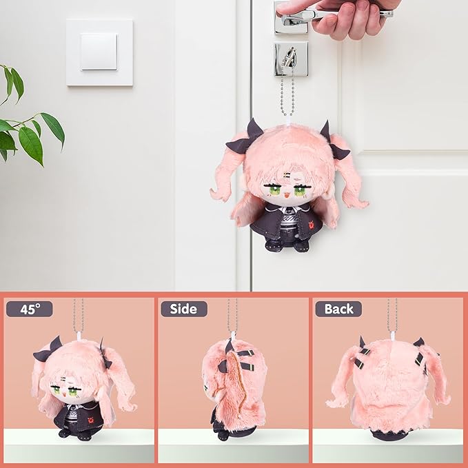 UTIEHD Zenless Zone Zero Plush Keychains, Cute 4 Inch ZZZ Collectible Dolls, Compact Size for Bags and Keys for Fans