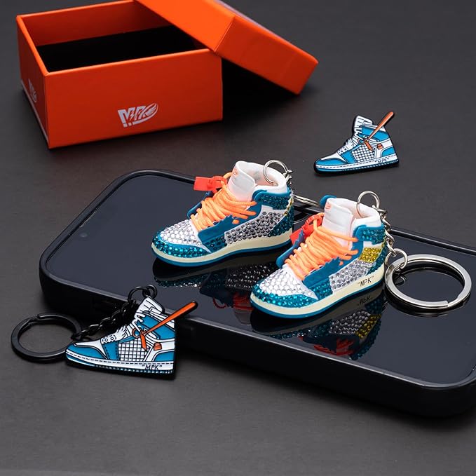 MPK 3D Mini Shoe Keychain,Sneaker Shoe lovers Keychainirthday Birthday Party Mystery Goodie Bag Prizes
