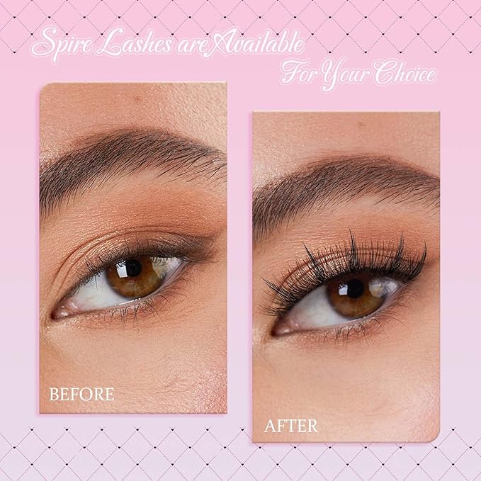 FADLASH Premade Anime Lashes Spire Premade Lash Fans 0.07 C Curl Volume Manga Lash Look Fluffy Natural Lash Extensions for Professional Salon Use (0.07-C, 8-14mm)
