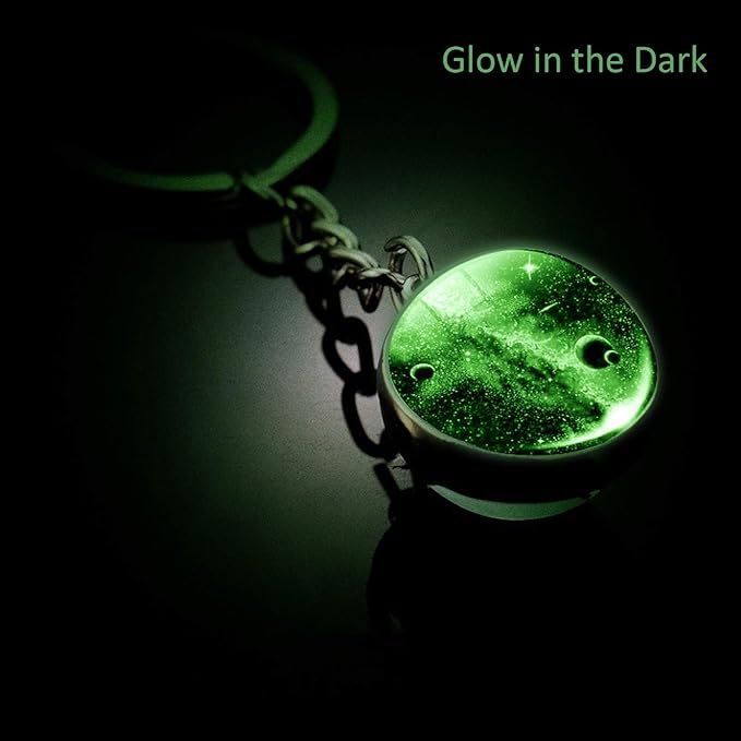 JWPavilion Solar System Planet keychain Accessories Pendant Glow In The Dark