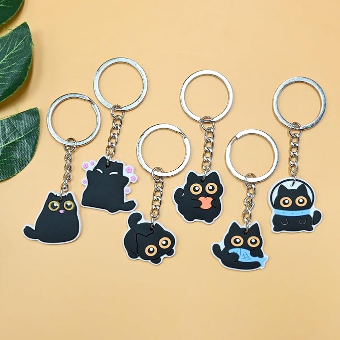 Keychains Bulk DIY Cute Keychain Charms Backpack Charms for Girls Backpack Keychains PVC Key Ring Party gifts