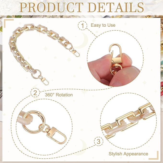 uxcell Purse Chain Strap, Strap Replacement for Handbag