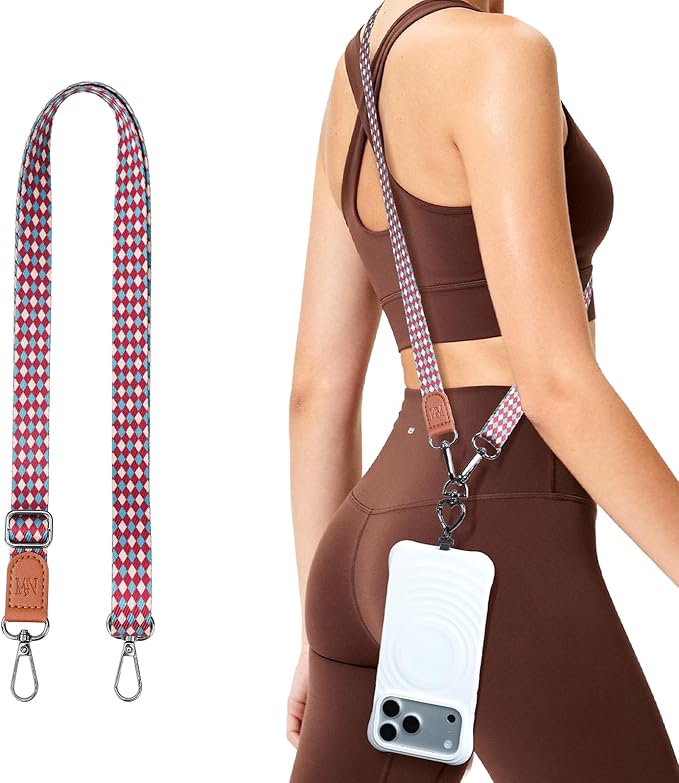 iWALK Colorful Phone Lanyard - Adjustable Anti-Lost/Thief/Drop Crossbody Strap, Compatible with iPhone & Android