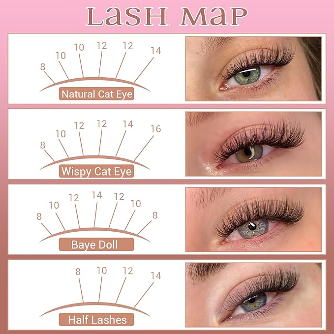 Brown Lash Clusters Natural Eyelash Clusters Wispy Cluster Eyelash Extensions Dark Brown DIY Eyelash Extension C Curly Individual Lashes 8-16MM 110pcs Lash Extension by ZANLUFLY