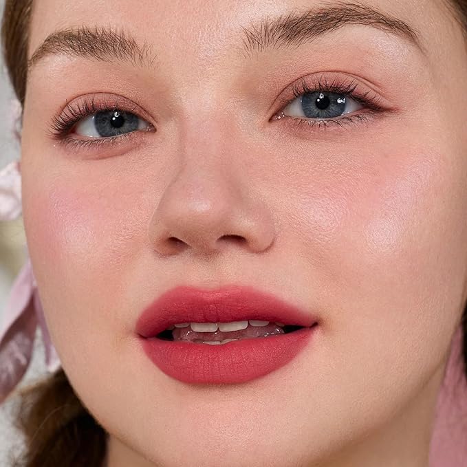 Flower Knows Strawberry Cupid Cake Lip Cream,Long Lasting Purplish Pink Matte Lipstick,Hydrating Lip Stain,Transfer & Smudge-Proof Velvet Liquid Lipstick for Girls&Women,0.17 Fl Oz(V06 Tulip)