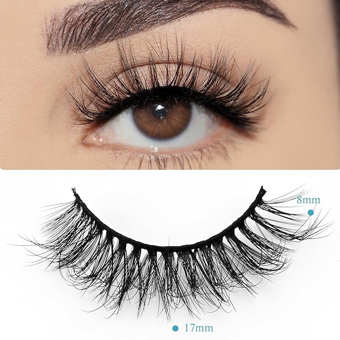 Wholesale Lashes, 3D Faux Mink Eyelash Bulk, 18mm Handmade Reusable Eye Lash, Dramatic Fluffy False Lash with Glitter Portable Packing (Flufy 30 pairs - A20)