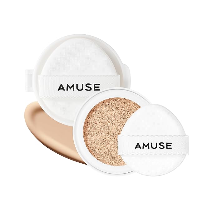 Amuse SEOUL Ceramic Skin Perfector Cushion Foundation Refill ([Refill] 03 HONEY) | Long-lasting, Lightweight, Semi-matte, Flawless Coverage, Hypoallergenic, Korean Beauty, Vegan(15g / 0.52 oz.)