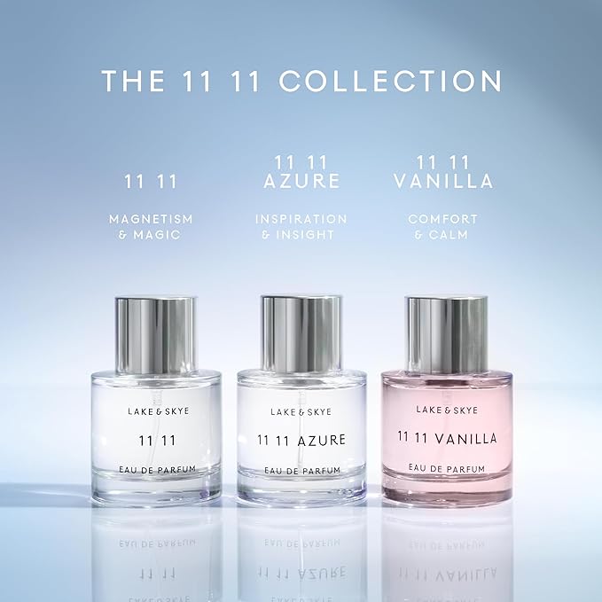 Lake & Skye, 11 11 Eau de Parfum - 100ml/ 3.4oz - Skin Musk, Clean, Vegan, Paraben-Free, Cruelty-Free