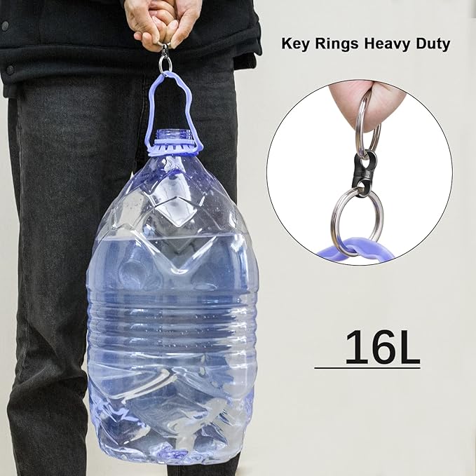 TISUR Titanium Key Ring, Key Chain Rings Heavy Duty Swivel Keyrings Carabiner Keychain For Men And Women Key Chain Assecories