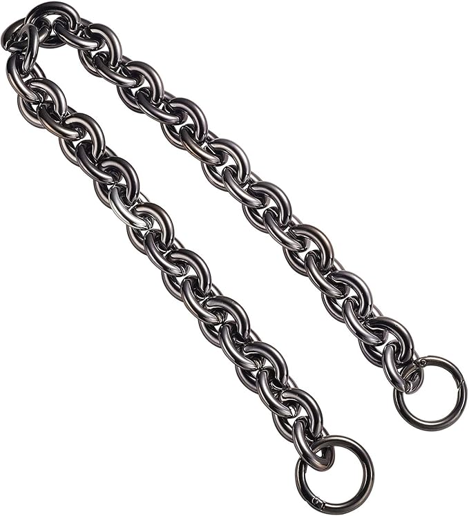 LiQunSweet Acrylic Shoulder Strap Gunmetal Color for Bag Purse Handbag Straps Replacement Decoration Accessories - 59cm
