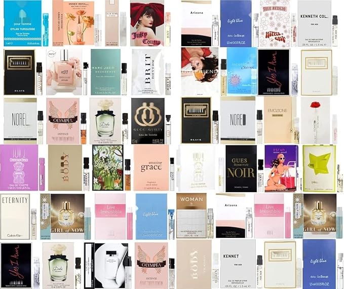 Pilestone Perfume High End Designer Fragrance Sampler Set for Women - (Pack of 12 Sample Vials)