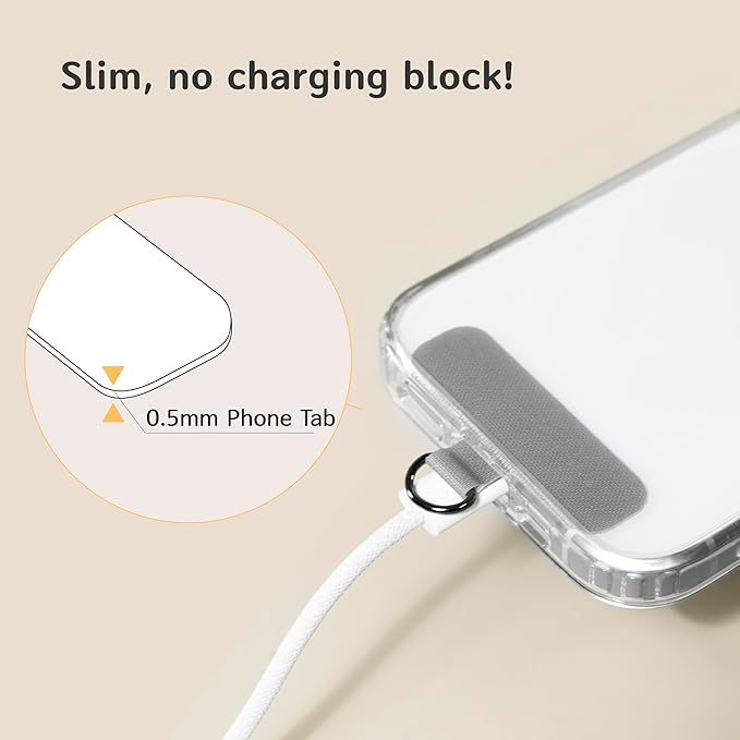 EKAX-Adjustable Anti-Theft Phone Lanyard Crossbody and Neck Strap with 2 Tether Tabs, Hands-Free Strap for Wallet, Keys,