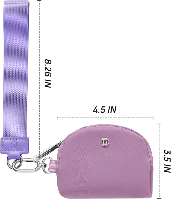 Mum's Memory Mini Zip Around Wristlet Wallet for Women Dual Pouch Wristlet Portable Wallet Coin Purse Mini Women Coin Pocket
