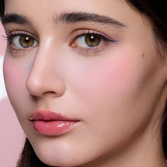 Flower Knows Butterfly Cloud Collar Rouge Box Highlighting & Blush Duo Powder,Purple+Berry Two Tone Matte Blush for Cheeks Bulidable & Blendable for Women & Girls,0.21 Oz(04 Fluttering Romance)
