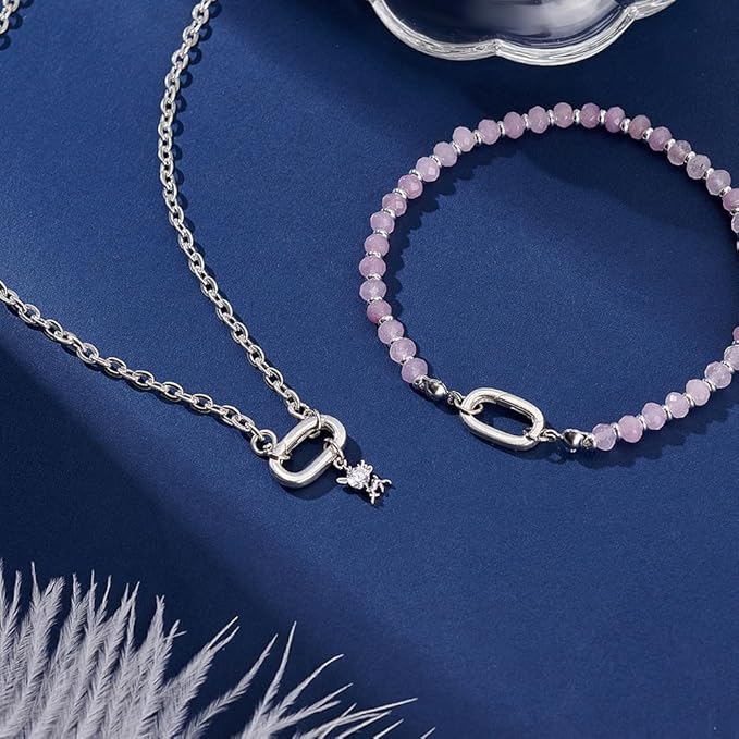AHANDMAKER 2Pcs Sterling Silver Spring Gate Rings Necklace Enhancer Clasp Oval Spring Gate Rings Connector Clasp Extension Connector Clasps for Jewelry Making Keyrings Bags DIY Crafts Supplies