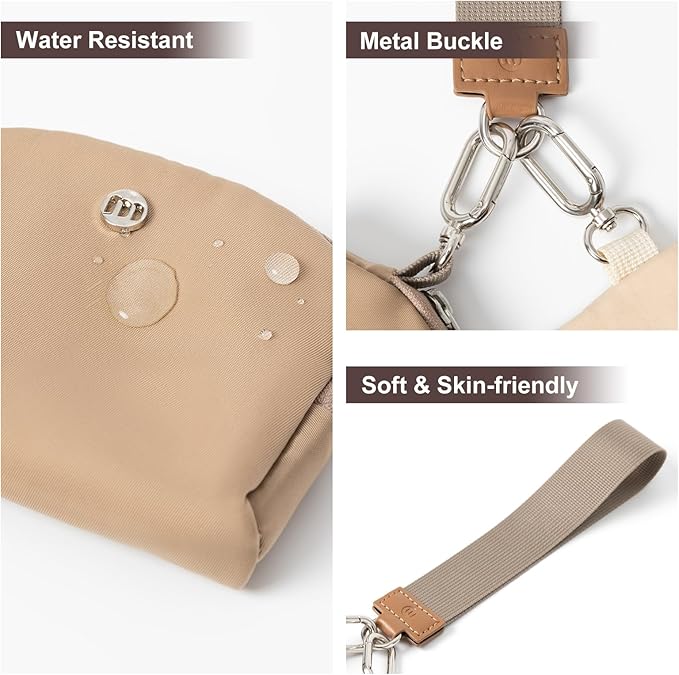 Keychain Wallet Mini Zip Around Wristlet Wallets for Women Detachable Dual Pouch Wristlet Portable Coin Purse Small Wallets