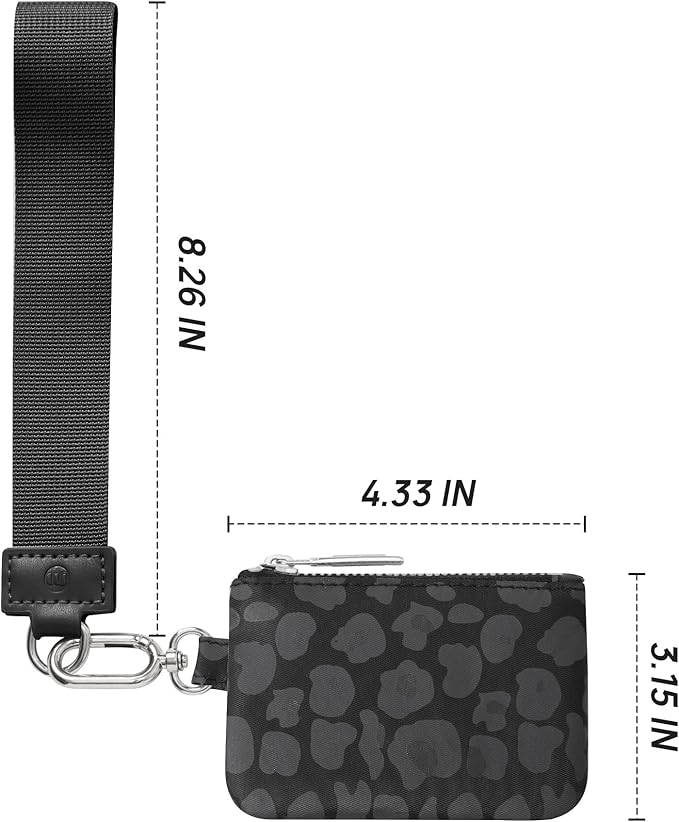 Mum's Memory Mini Zip Around Wristlet Wallet for Women Dual Pouch Wristlet Portable Wallet Coin Purse Mini Women Coin Pocket